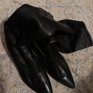Stuart Weitzman black soft leather boots. SIZE 11